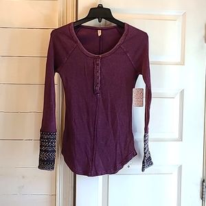 Free People long sleeve henley